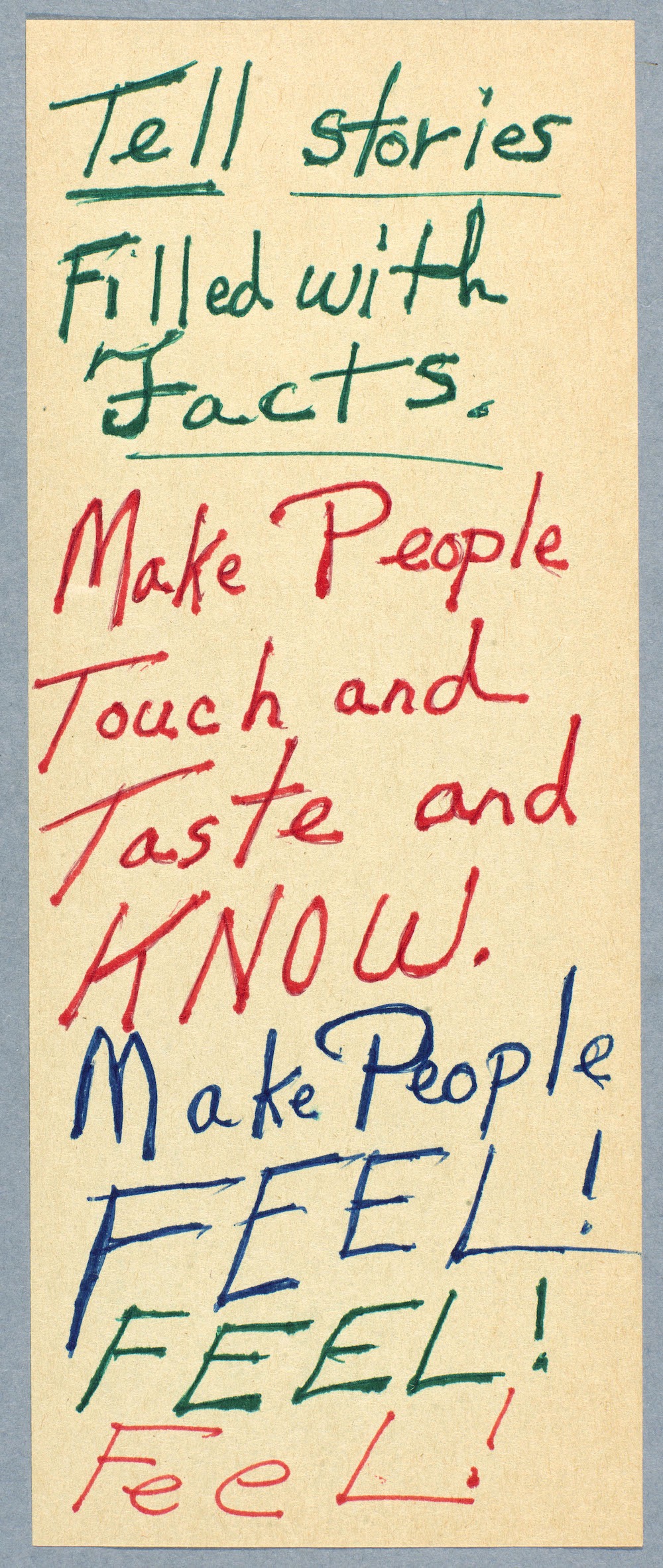 Octavia Butler's notes